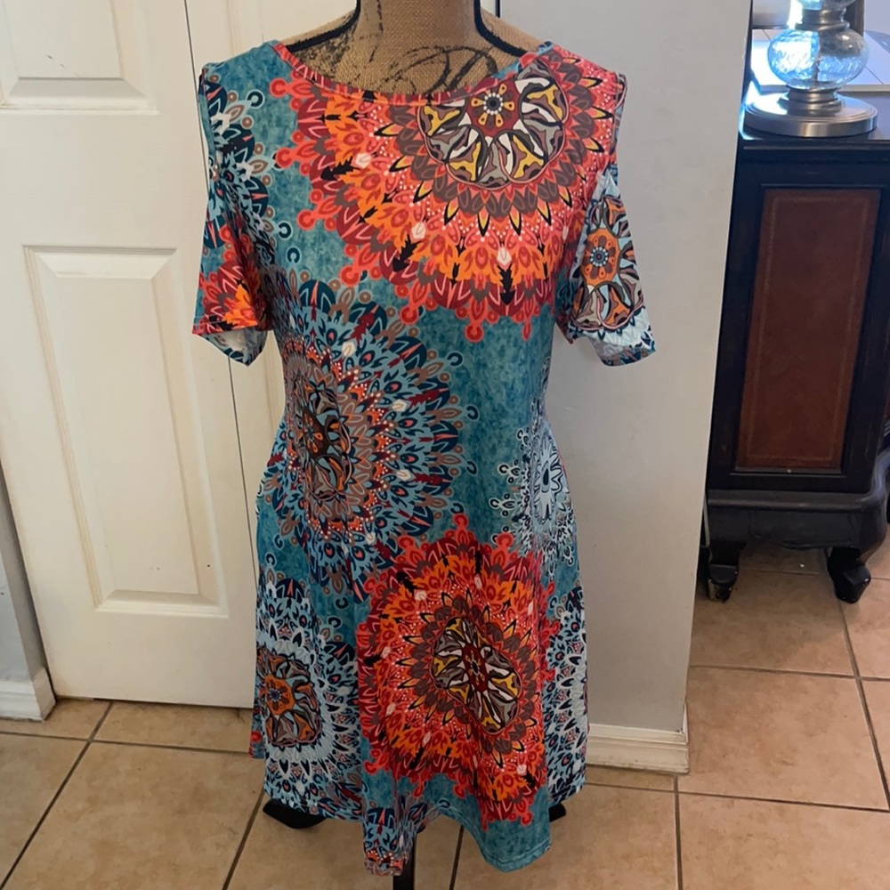 Open shoulder dress